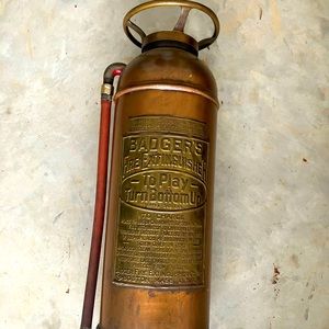 Vintage Badger Soda Acid Fire Extinguisher